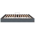 vidaXL Otomanový posteľný rám s úložiskom Tmavosivá 200 x 200 cm Zamat