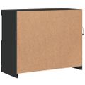 vidaXL Komoda s LED svetlami čierna 81x37x67 cm