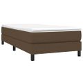 vidaXL Posteľný rám s boxspringom tmavohnedá 90x190 cm látka