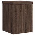 vidaXL Stojany na rastliny 2 ks hnedý dub 15x15x20 cm kompozitné drevo