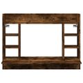 vidaXL Nástenný stolík dymový dub 105x48x75 cm kompozitné drevo