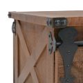 vidaXL Konferenčný stolík z jedľového dreva 91x51x38 cm hnedý