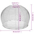 vidaXL Tienidlo na stropnú lampu Ø36x26 cm železo a papier