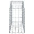 vidaXL Oblúkový gabionový kôš 150x50x80/100 cm pozinkované železo
