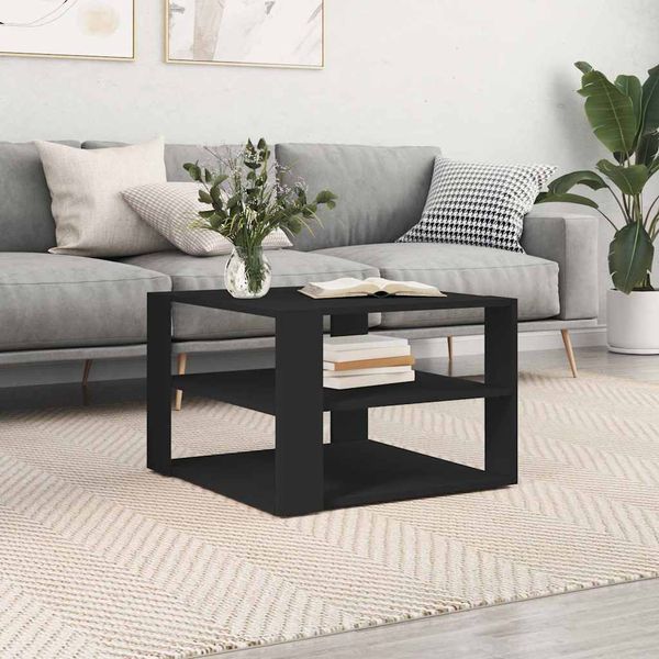 vidaXL Konferenčný stolík čierny 58x58x40 cm kompozitné drevo