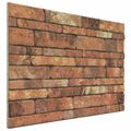 vidaXL Nástenné panely 10 ks 100 x 50 cm Hnedá a biela EPS pena