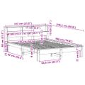 vidaXL Posteľ bez matraca voskovo hnedý 135x190 cm masívna borovica