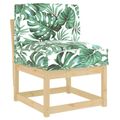 vidaXL Podložka List Vzor listov 50 x 40 x 12 cm Oxfordská látka