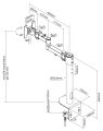 Neomounts FPMA-D960BLACKPLUS /Držák zakřiveného displeje/na stůl/10-49"/svorka/3 čepy/VESA 100X100/nosn. 20kg/černý Držák, VESA, stolní, pro zakrivený monitor, úhloprícka 10"-49", náklon, otácení, rotace, nosnost 20kg, cerný
