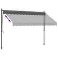 vidaXL Zaťahovacia markíza antracitová 300x150 cm látka a oceľ