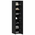vidaXL Highboard Čierny dub 30 x 42,5 x 185 cm