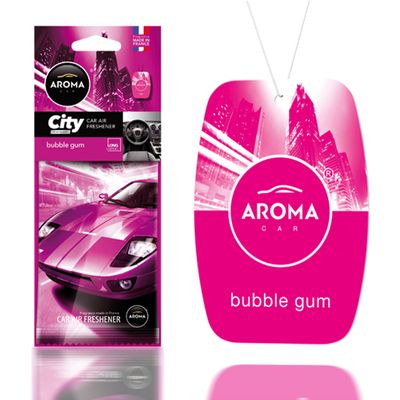 Osviežovače vzduchu AROMA CAR CITY CARD BUBBLE GUM