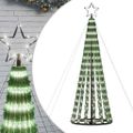vidaXL LED vianočný stromček 275 LED studená biela 180 cm
