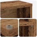 vidaXL CD Skrinka 2 ks Staré drevo 65 x 23,5 x 97,5 cm