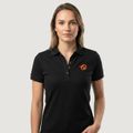 Dámske Tričko Polo Black - GymBeam, veľkosť L