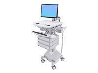 Vozík - otvorená architektúra - pre LCD displej / PC vybavenie - uzamykateľný - hliník, pozinkovaná oceľ, vysoko kvalitný plast - veľkosť obrazovky: až 24" - 40 Ah - lítium - kompatibilný s TAA