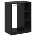 vidaXL Šatná skriňa Čierny dub 77 x 48 x 102 cm Kompozitné drevo