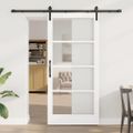 vidaXL Posuvné dvere ORKDAL Biela a čierna 93 x 202 cm