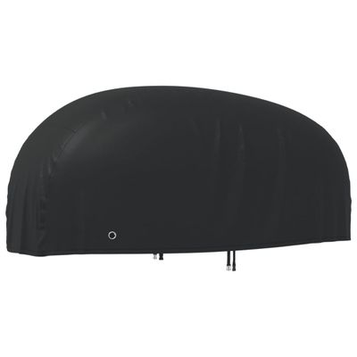 vidaXL Kryt na motocykel čierny 265x105x125 cm 210D oxford