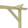 vidaXL Záhradná pergola 410x40x203 cm, drevo