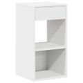 vidaXL Nočné skrinky so zásuvkou 2 ks biele 35x34x66,5 cm