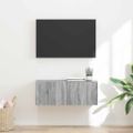 vidaXL TV nástenná skriňa 78,5 x 31 x 29,5 cm Sivý Sonoma