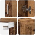 vidaXL Úložný kabinet so policami Staré drevo 30 x 42,5 x 225 cm