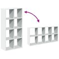 vidaXL Deliaca stena Knižnica biela 69,5x29x137,5 cm, umelé drevo