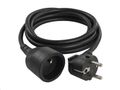 Predlžovací kábel EMOS PC0111 / 1,5 m / 1 zásuvka / čierny / PVC / 1 mm2