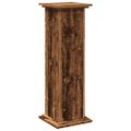 vidaXL Stojan na monitor s policou staré drevo 31x30x90 cm komp. drevo