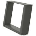 vidaXL Nohy konferenčného stolíka v tvare U, 2 ks, antracitové, 40 x (30-31) cm, oceľ