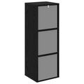vidaXL Servírovacia skriňa so zásuvkou Čierny dub 35 x 32 x 99,5 cm