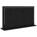 vidaXL Toaletné zrkadlo Čierny dub 80 x 45 x 18 cm Obdĺžnikový
