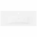 vidaXL Vstavané umývadlo s batériou 91x39x18 cm keramika biele
