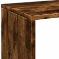 vidaXL Rozdeľovacia knižnica dymový dub 69,5x29x103,5 cm kompoz. drevo