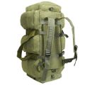 vidaXL Športová taška 3 v 1, army štýl 45 l, olivovo zelená