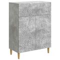 vidaXL Servírovacia skriňa Betónovo sivá 66 x 34,5 x 90 cm