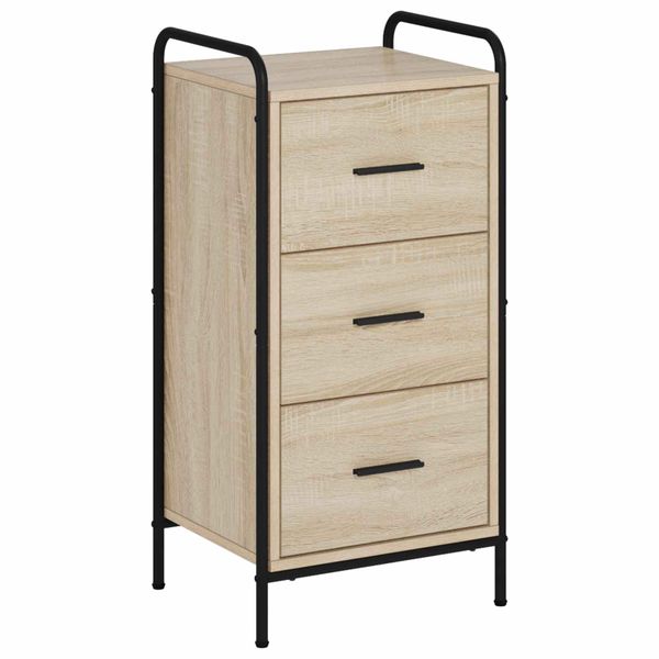 vidaXL Servírovacia skriňa Dub sonoma 97 x 33 x 81 cm Kompozitné drevo