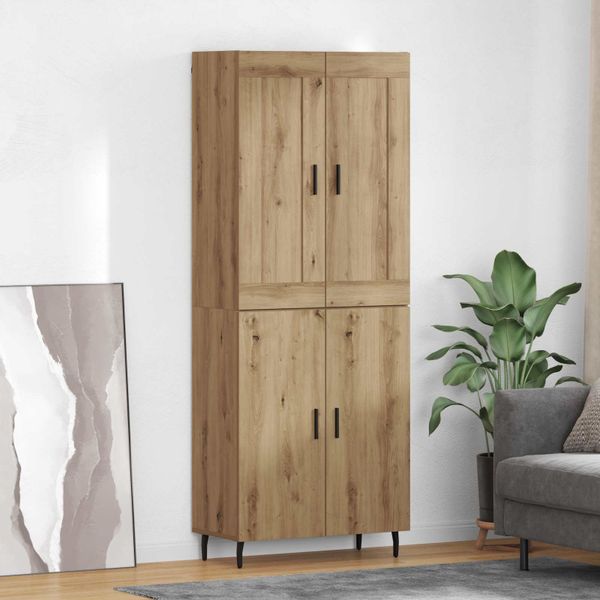 vidaXL Highboard 2 pcs Remeselný dub Kompozitné drevo