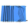 vidaXL Kempingové ležadlo 180x60x19 cm, látka oxford, oceľ, modré