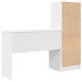 vidaXL Stôl Biela 145,5 x 40 x 127 cm 2 ks