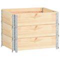 vidaXL Vyvýšené záhony 3 ks 60x80 cm borovicový masív