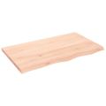 vidaXL Stolová doska 100x60x(2-4) cm neošetrený dubový masív