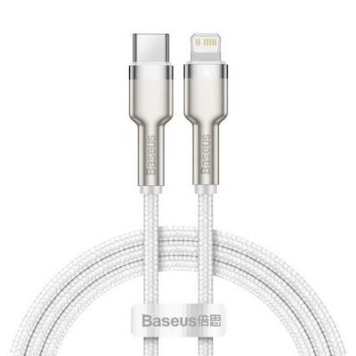 Kábel BASEUS Cafule USB-C/Lightning 2m Biely 20W