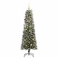 vidaXL Umelý vianočný stromček Zelená 150 cm PVC, plast a oceľ