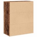 vidaXL Knižnica staré drevo 60x30x71,5 cm kompozitné drevo