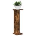 vidaXL Stojan na rastliny Dymový dub 25 x 25,5 x 80,5 cm