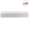 vidaXL Obrubníky trávnika 30 ks 103 x 0,05 x 22 cm Nehrdzavejúca oceľ