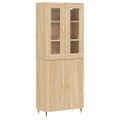 vidaXL Vysoká skrinka dub sonoma 69,5x34x180 cm spracované drevo