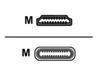 Kábel adaptéra - USB-C s pinmi (male) do HDMI s pinmi (male) - 2.4 m - podporuje 4K - pre P/N: FT2-202-ELEC-PTL-B, FT2-500-ELEC-PTL-B